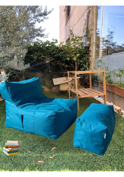 Xxl Sedir Armut Koltuk Ve Ayakucu Pufu Sarı