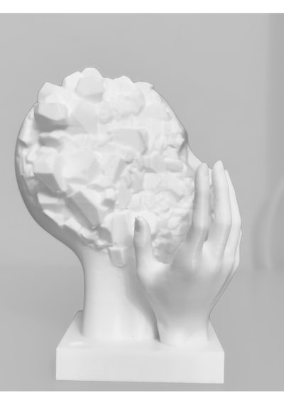 Postmodern 3d Yüz Heykeli