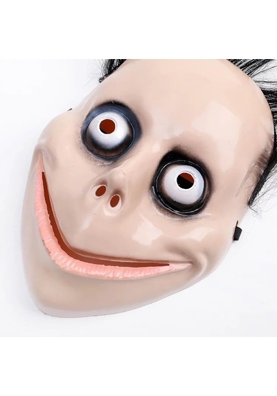 Korkunç Ürpertici Uzun Saçlı Momo Maskesi 24X16 Cm