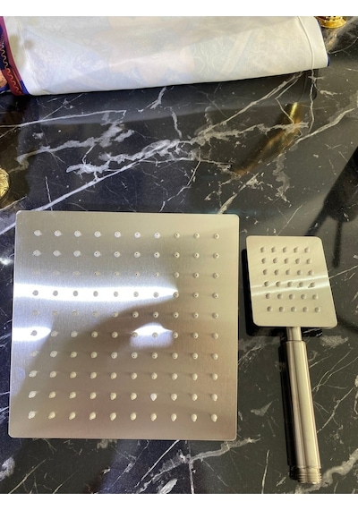 İsaoğlu Yapı Inox Duş Seti Inox Tepe Yağmurlama Banyo Duş Sistemi Alt Armatür Dahil Set Diğer