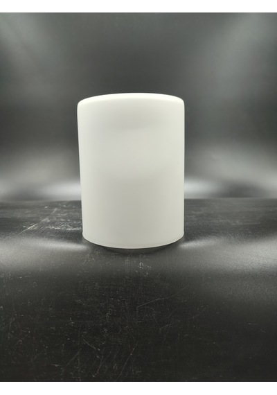 Küçük Silindir Avize Camı.beyaz Renkli E.14 Mum Ampule Göre Çapı:8.00 Cm-h:10.50 Cm Mat Beyaz