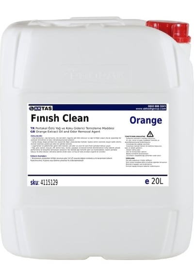 Clean Orange Ağır Yağ Logar Baskın Ve Kötü Koku Giderme Maddesi 20 Litre N11.3172