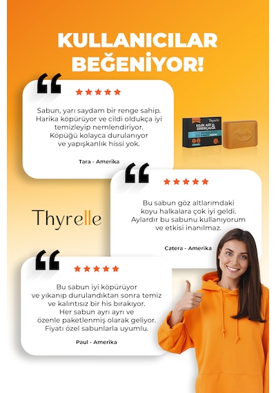 Thyrelle Kojik Asit & Zerdeçal Leke Karşıtı Beyazlatıcı Sabun 100 G