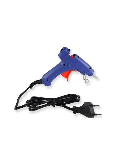 20w Silikon Tabancası Ve 5 Silikon Çubuk Mavi 20w Silikon Tabancası Ve 5 Silikon Çubuk Mavi