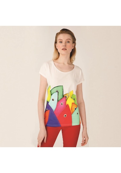 Biggdesign Bereket Balıkları Kadın T-Shirt