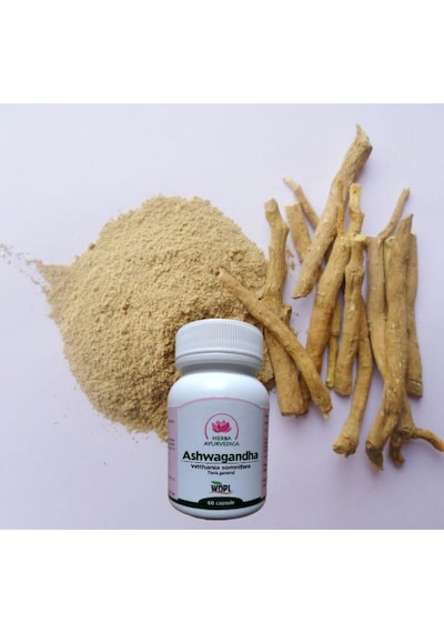Ashwa/gandha 500 Mg 60 Kapsül Bitkisel Adaptogen Stress Ve Zihinsel Destek