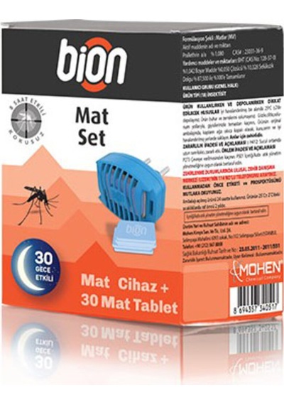 Bion Mat Cihaz + 30 Mat Tablet Set 5 Adet