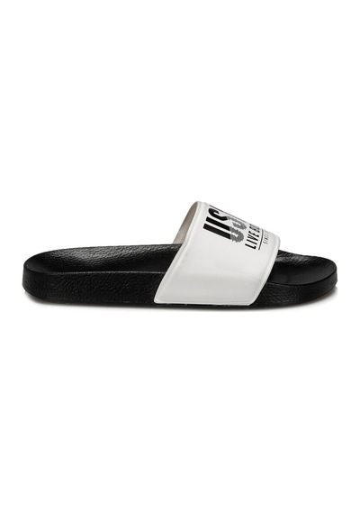 U.S. Polo Assn. U.S.POLO Gusty Erkek Deniz Plaj Havuz Terliği LIVE BOLDY Beyaz (434550339)