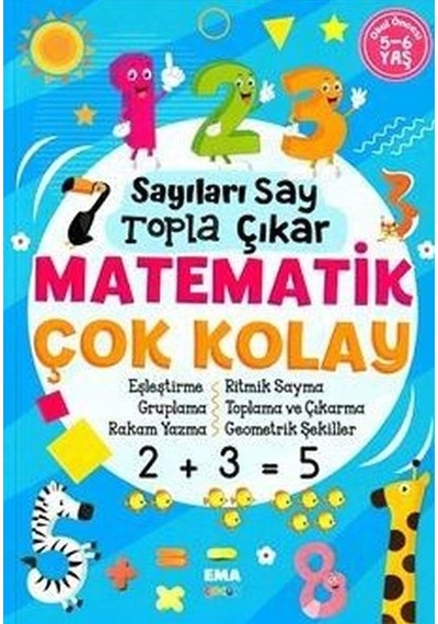 Sayıları Say Topla Çıkar Matematik Çok Kolay 5 - 6 Yaş