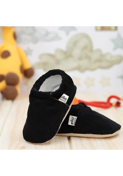 Kadife Bebek Patiği Fitilli, Kaydırmaz Taban, Kreş Ayakkabısı Patik 001