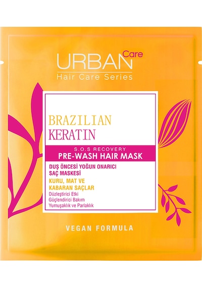 Brezilya Keratin Düzleştirici Etkili Duş Öncesi Saç Bakım Maskesi-2x50ml-vegan