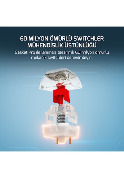 Gamepower Gasket Pro Rgb Wireless/bluetooth/kablolu Mekanik Red Ckckgmp0009
