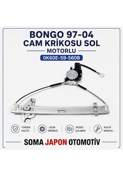 Bongo 97-04 Cam Krikosu Sol Motorlu... 0k60e-59-560b