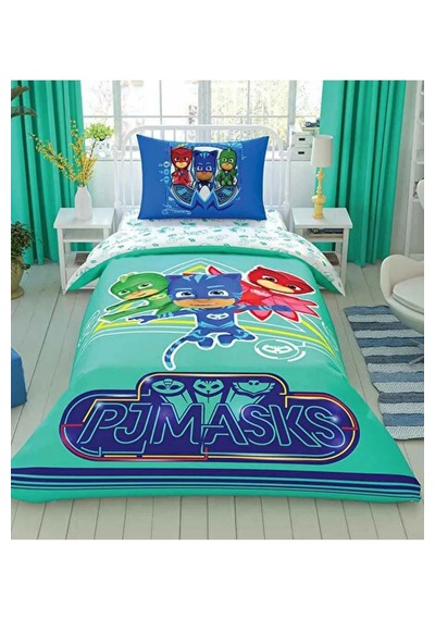 Taç Lisanslı Pj Masks Nevresim Takımı Tek Kişilik