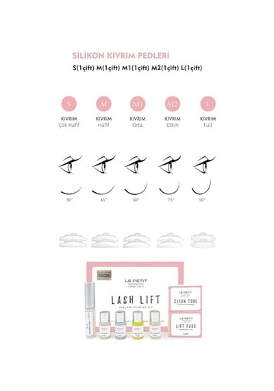 Kirpik Lifting Seti, Lash Lift, Kaş & Kirpik Perma Seti Full Set