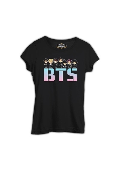 Bts - Guys Siyah Kadın Tshirt 001