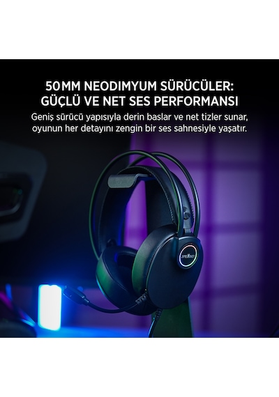 James Donkey 713 Rainbow 7.1 Siyah Gaming Kulaklık