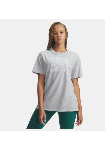 Under Armour Rival Os Campus Tee Kadın Oversize T-shirt 6007883-012 Gri