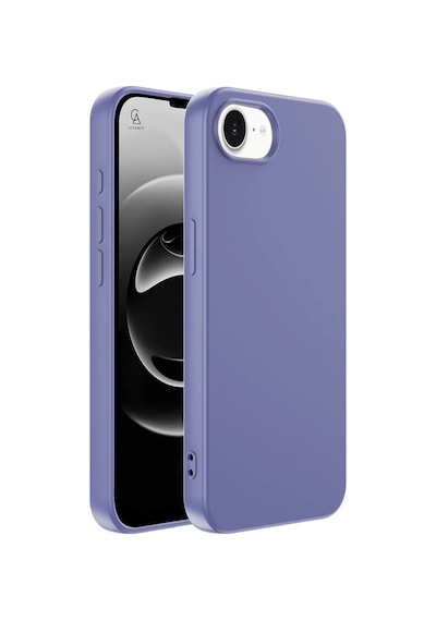 Apple Uyumlu iPhone 16e İçi Kadife Lansman Kılıf Ve Temperli Cam Ekran Koruyucu Lila