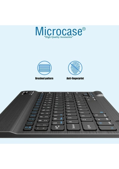 Microcase Honor Pad X8b 11 İnch İle Uyumlu Bluetooth Klavye Tr Sticker + Bluetooth Mouse + Tablet Standı - Al2765