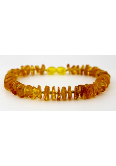 Kehribar Bileklik Amorf Tasarım Ambergold Blk23-98 Çok Renkli