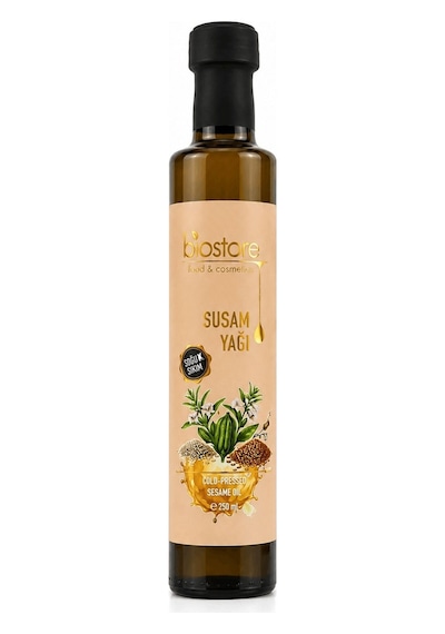 Biostore Soğuk Sıkım Susam Yağı 250 Ml