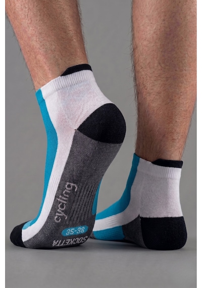 Socketta 2'li Siyah/turkuaz Üniseks Dikişsiz Esnek Hafif Anatomik Kısa Konç Bisiklet Çorabı - Premium Collection Siyah/turkuaz Socketta 2'li Siyah/turkuaz Üniseks Dikişsiz Esnek Hafif Anatomik Kısa Konç Bisiklet Çorabı - Premium Collection Siyah/turkuaz