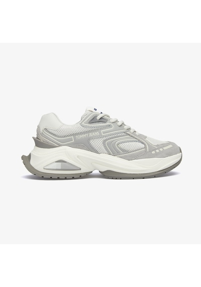 Tommy Hilfiger Tommy Jeans Trendy Retro Kadın Gri Sneaker Düz En0en02620 Gri