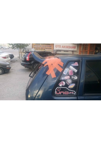 Fiat Uno Spoon Spoiler - Uno Spoon Spoyler - Uno Bagaj Üstü Kanat