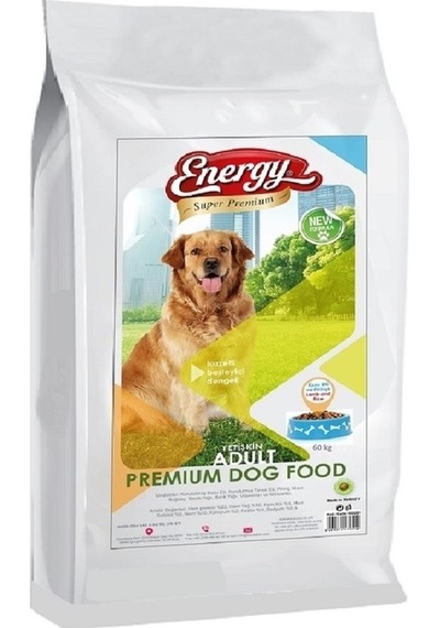 Energy Premium Tahıllı Kuzu Etli Pirinçli Yetişkin Köpek Maması 60 KG