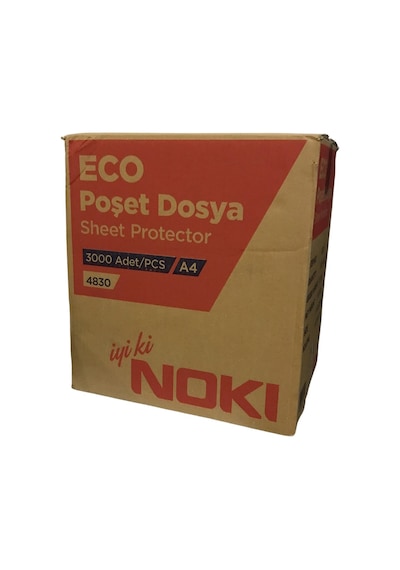 Noki Eco A4 Poşet Dosya 100' lü 30 Paket 1 Koli