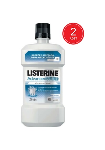 Listerine Advanced White Ağız Bakım Suyu 2 x 250 ML