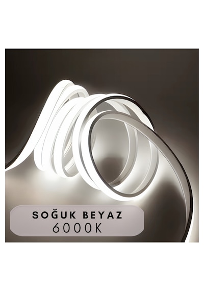 Ankara Teknik Sensörlü Beyaz Renk F- Cob Neon Led / Yüksek Lümen/ Dolap Alcıpan Tavan Led 4 Metre