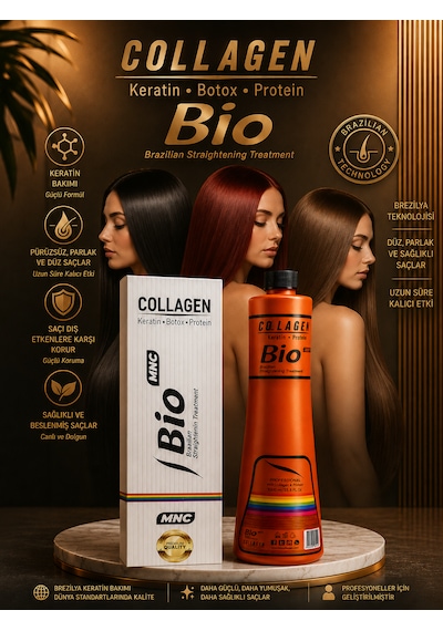 Bio Brezilya Saç Keretin Botox Protein Bakım 1000 Ml