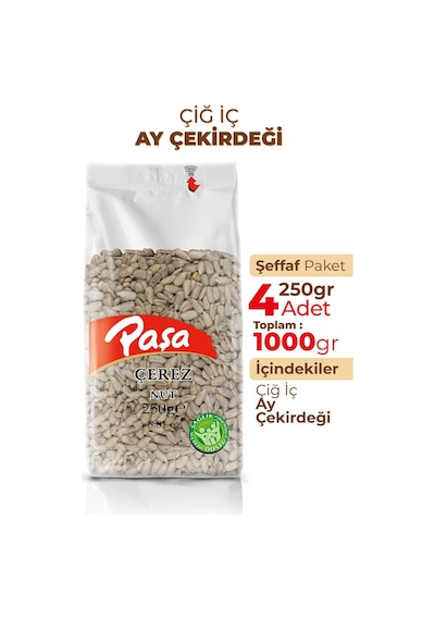 Çiğ İç Ay Çekirdeği 250 Gr X 4 Adet 1 Kg