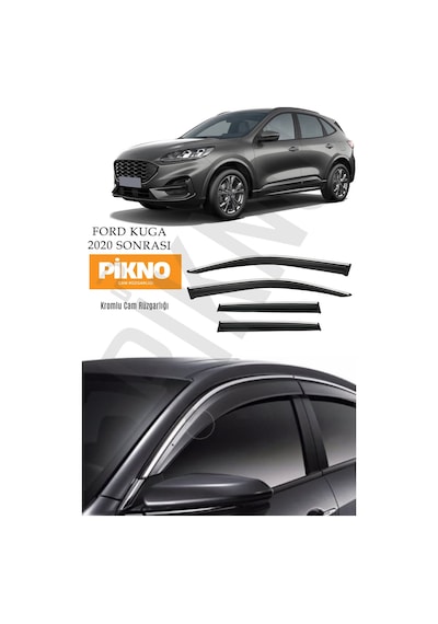 Ford Kuga 2020 Ve Sonrası Kromlu Cam Rüzgarlığı 4'lü Set A+ Plus
