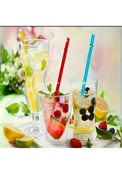 Simli Halkalı Tritan Pipet Seti, 4&apos Lü Şeffaf Simli Pipetler, Temizleme Fırçası Dahil, 40oz Uyumlu, Bpa İçermeyen, Kesilebilir 000 Açık Krem