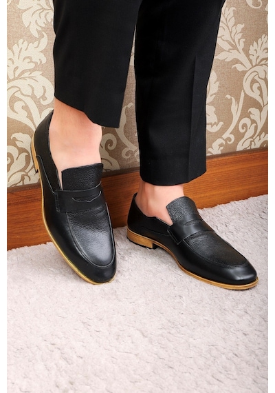 Ducavelli Milazzo Hakiki Deri Erkek Klasik Ayakkabı, Loafer Klasik Ayakkabı