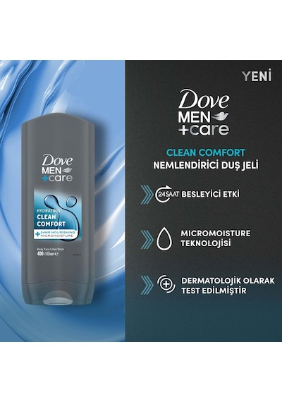 Men Care Clean Comfort Duş Jeli 400 Mililitre Diğer
