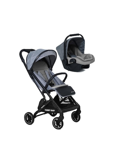 Tommybaby Quantum Kabin Travel Bebek Arabası Kabin Boy Bebek Arabası Pedli Katlanabilir Yağmurluk Hediye