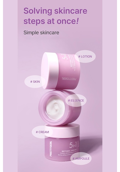 Prettyskin 5in1 Retinol Nemlendirici Yüz Kremi 50ml