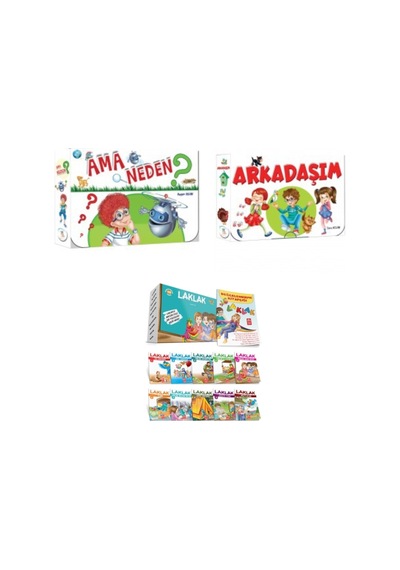 2.sınıf 5 Renk Yayınevi Ama Neden + Arkadaşım Hikaye + Model Yayınları Laklak