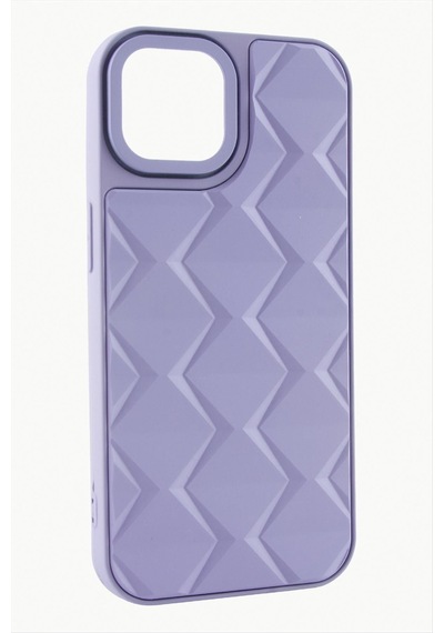 Apple iPhone Uyumlu 14 Pro Max Prizma Desenli Lüx Liza Kılıf Lila