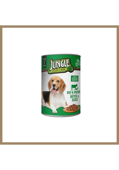 Jungle Köpek Konserve Biftek & Sebzeli 400gr 1 Adet 22