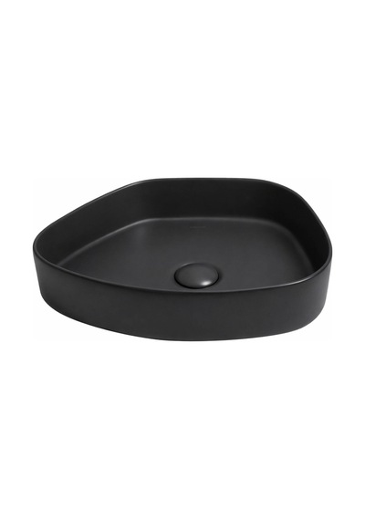 Smanni - Aquarius Trap Tezgah Üstü Lavabo Mat Siyah - Lv1152-202- Siyah