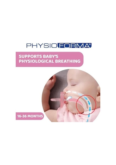 Physioforma Silikon Emzik 16-36 Ay, 2'li Pembe