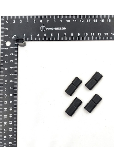 5x10 Mm Deri Bileklik Kiliti Oval Mıknatıslı Kilit 5 Adet 5 X 10 Mm / Siyah