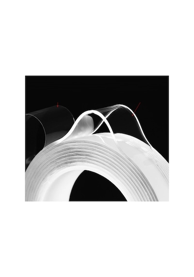 Dayanıklı Çift Taraflı İz Bırakmaz Şeffaf Çok Amaçlı Tamir Silikon Bant Güçlü Montaj 30mm X 2mt