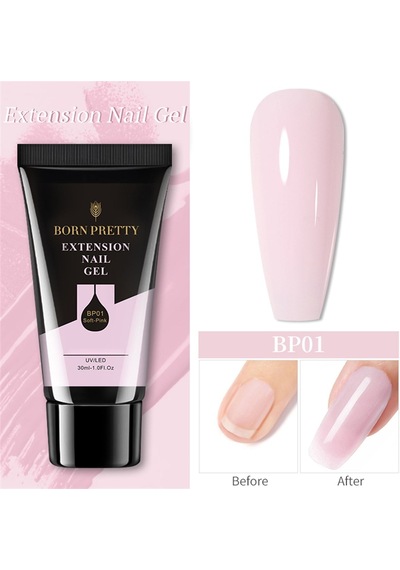 Born Pretty Tırnak Uzatma Poly Jel Soft Pembe 50050-1