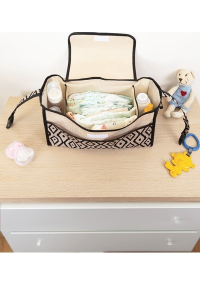 Bebek Arabası Düzenleyici Çanta - Çok Bölmeli Organizer 106595 Bej - Kahverengi
